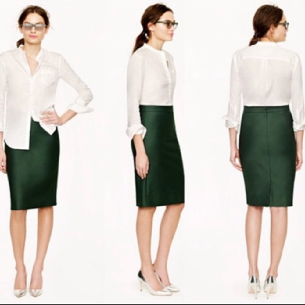 J. Crew No. 2 Pencil skirt double serge wool
